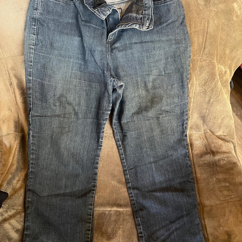 Gloria Vanderbilt Blue Straight/Boot Cut Jeans